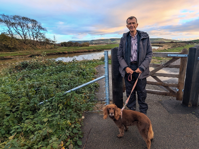 Councillor Laurence O’Connor pictured on Egret’s Way