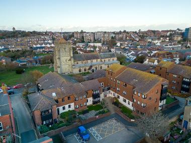 Aerial view of St Mary’s Court