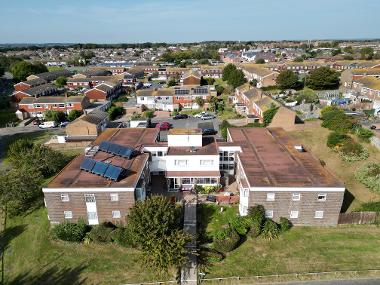 Aerial view of Tyrone Court 