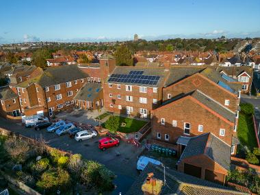 Aerial view of Upwyke House