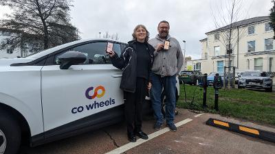 Cllr Murray (right) with Jill Shacklock, Director at Eastbourne Eco Action Network