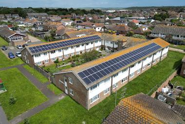 Aerial view of Meridian Court 