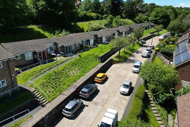 Aerial view of Newton Road