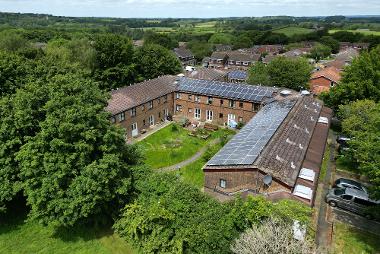 Aerial view of Reed Court