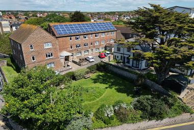 Aerial view of Coldstream House