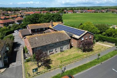 Aerial view of Churchill House