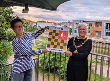 Audrey Jarvis and The Mayor of Lewes 