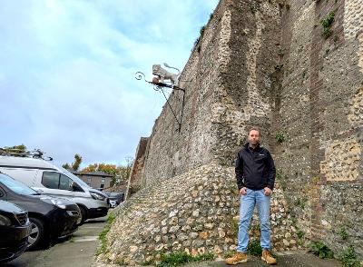 Cllr Nick Kortalla-Bird at Westgate Car Park 