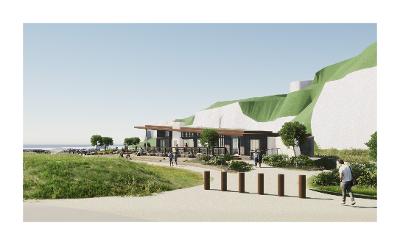 Image of West Beach, Newhaven View 01 - Approach 