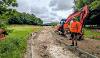 Malling Cycle path construction 